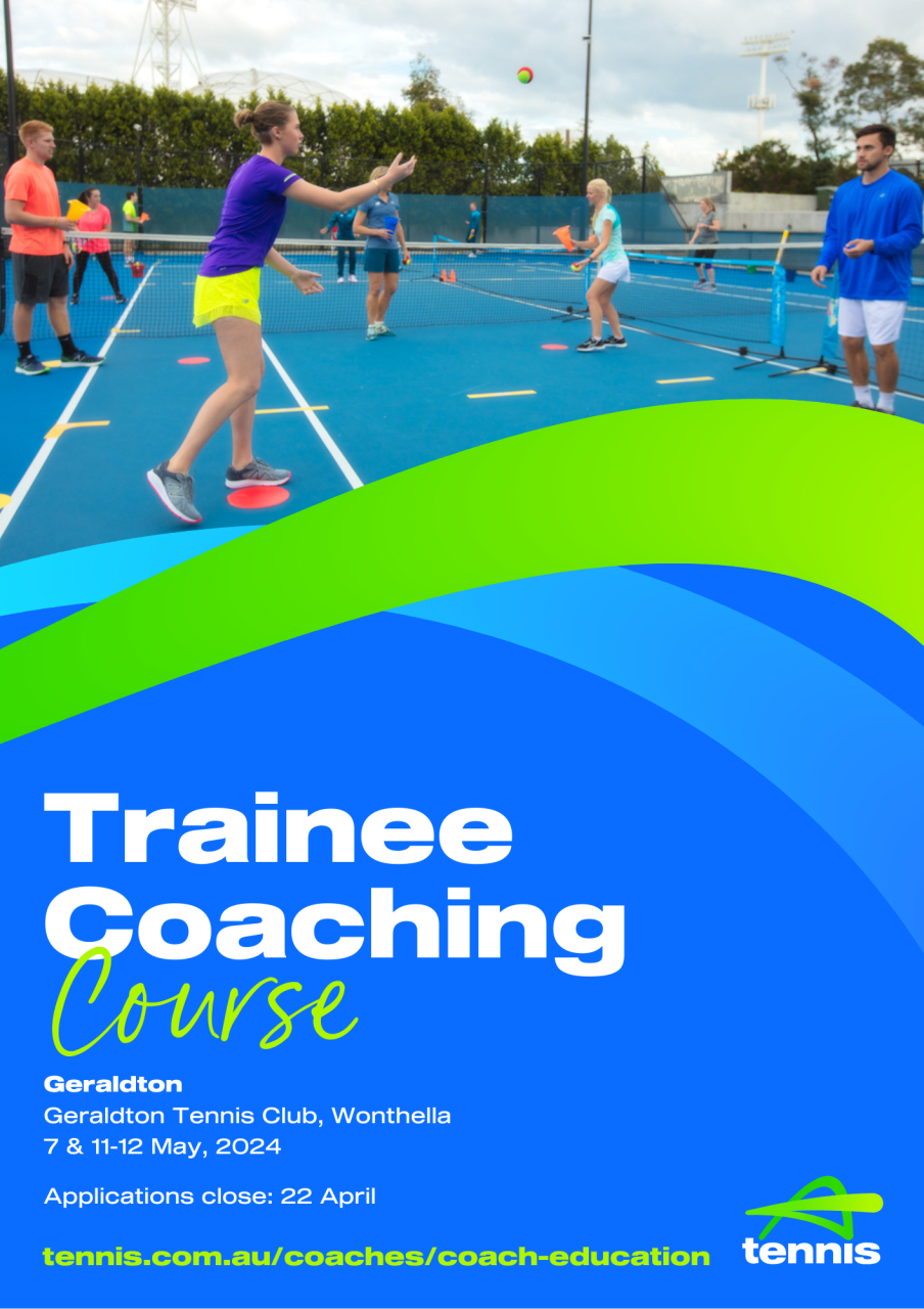 Tennis Australia Trainee Coaching Course