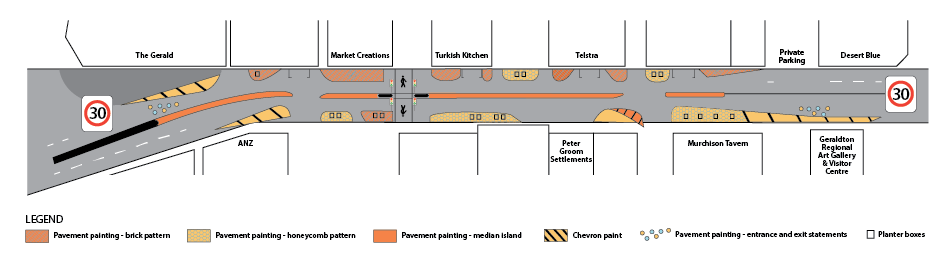 Chapman Road Activation Trial Stage Two design.