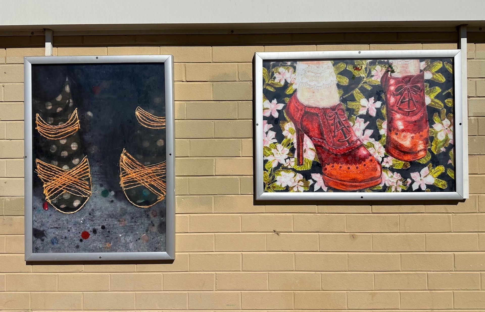 Steps Through the Laneway, Lightbox Gallery Artworks 6 & 7