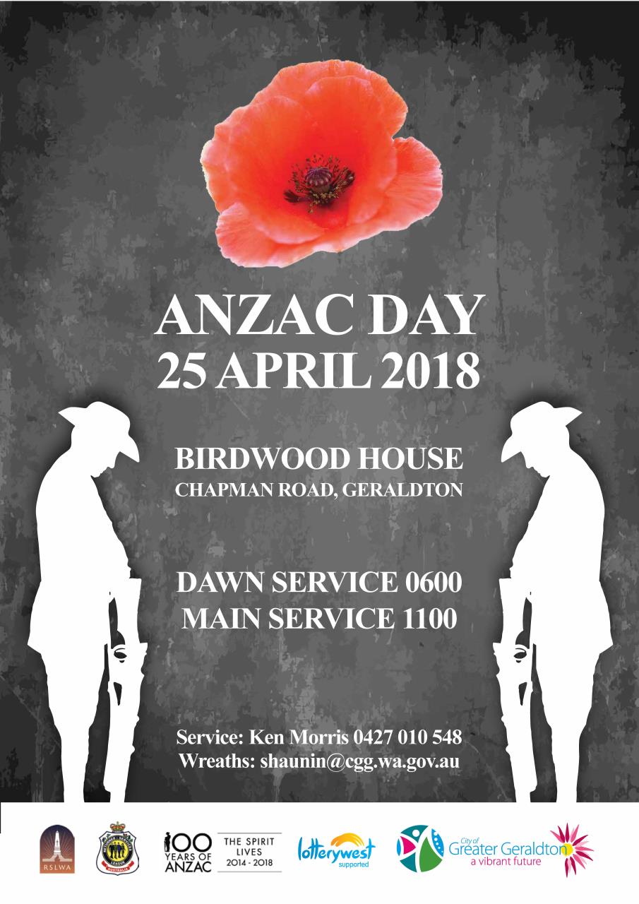 ANZAC Day Geraldton 2018