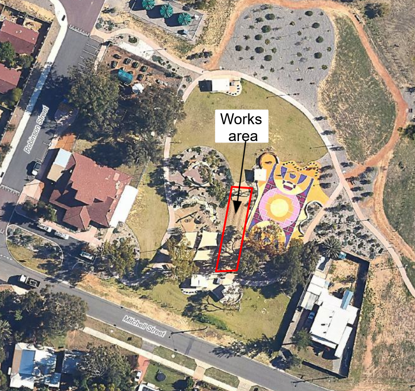Site map of works