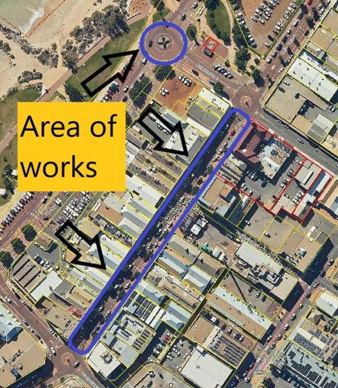Site map of works