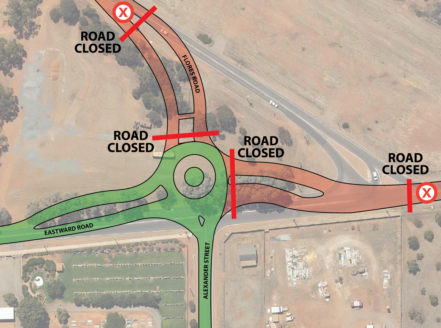 SIte map of works