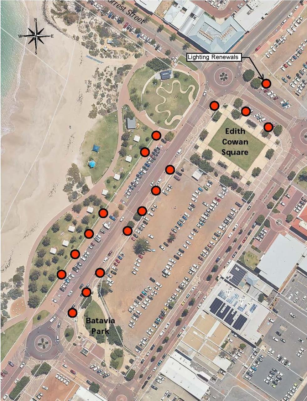 Site map of works