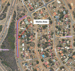 Site map of works