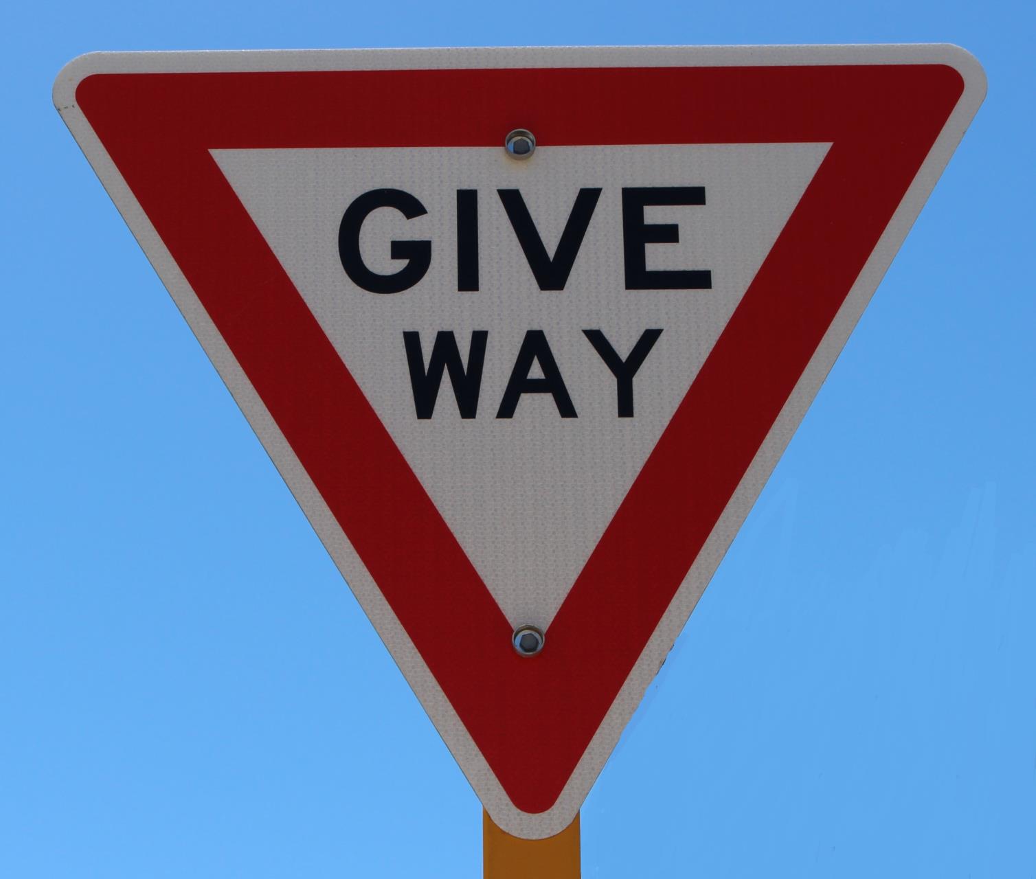 Give Way sign