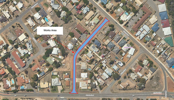 James Street site map of works