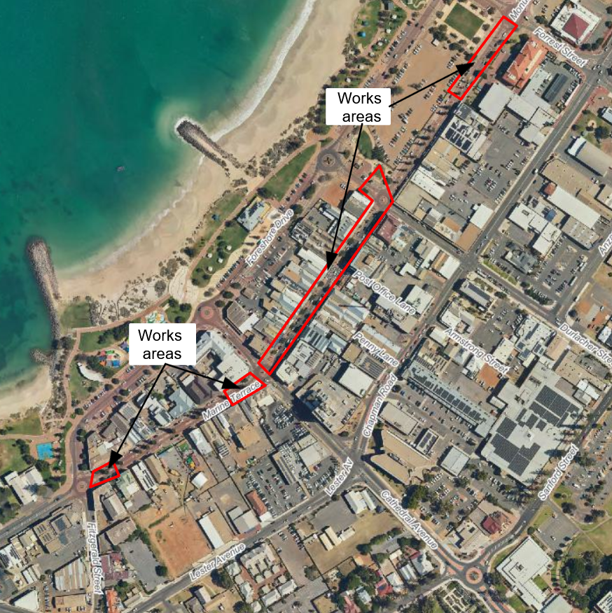 SIte maps of works