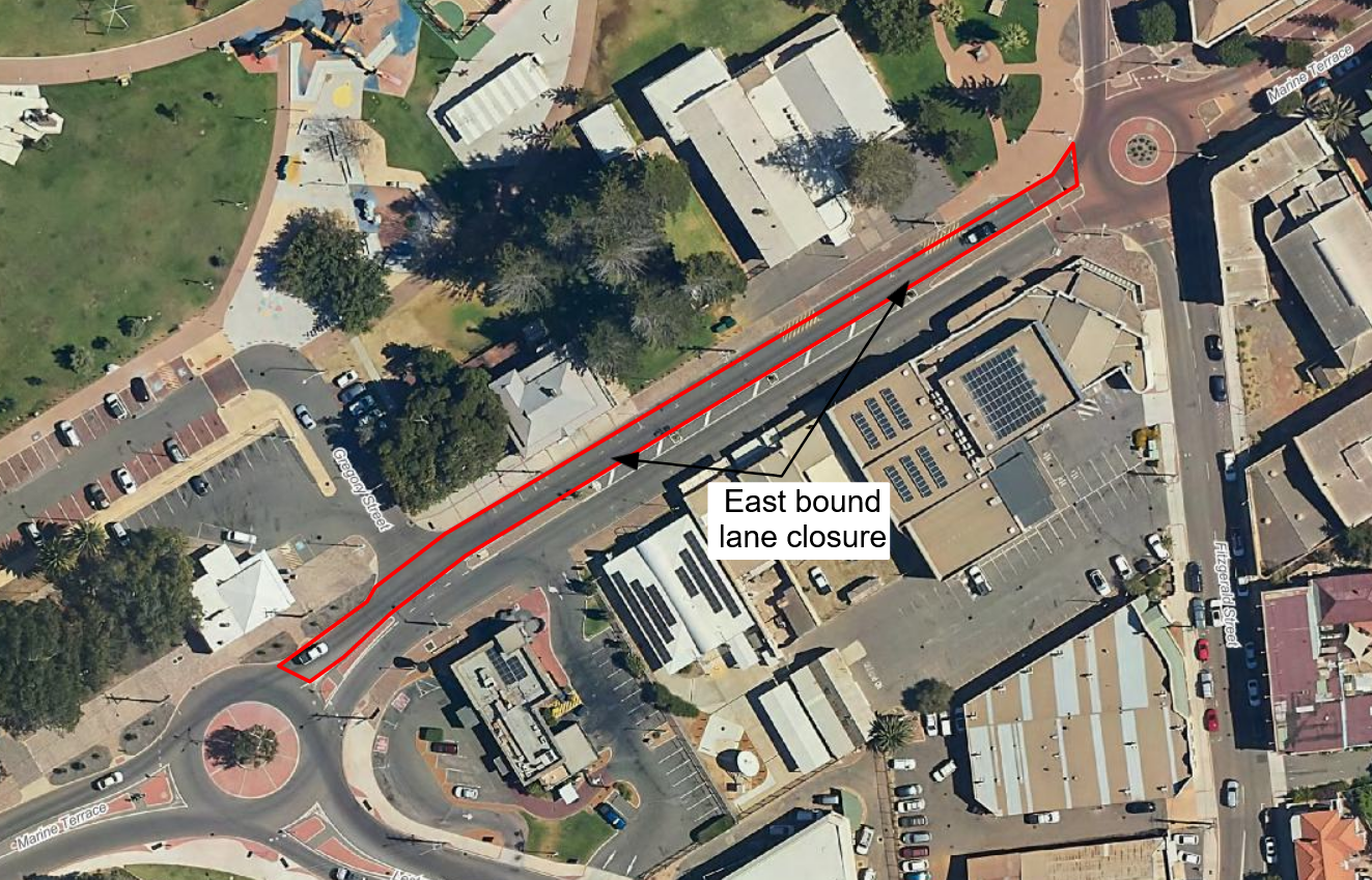 Site map of closure