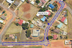 Roberts Road site map of works
