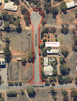 Site map of works