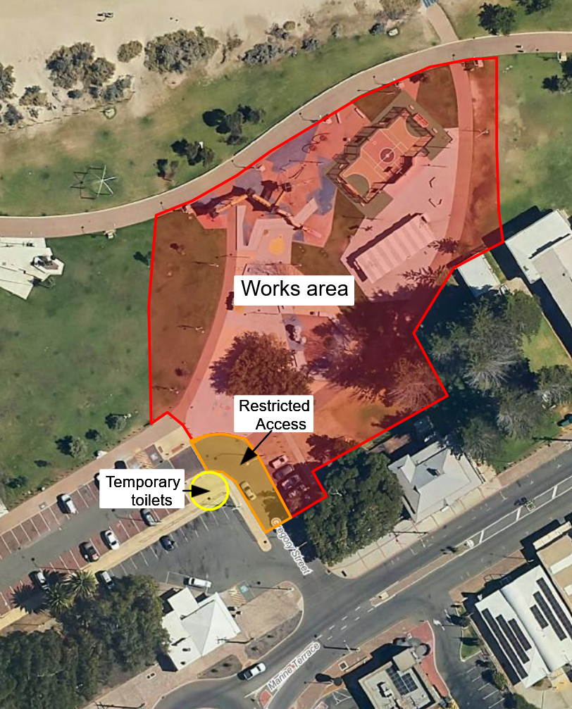Site map of works
