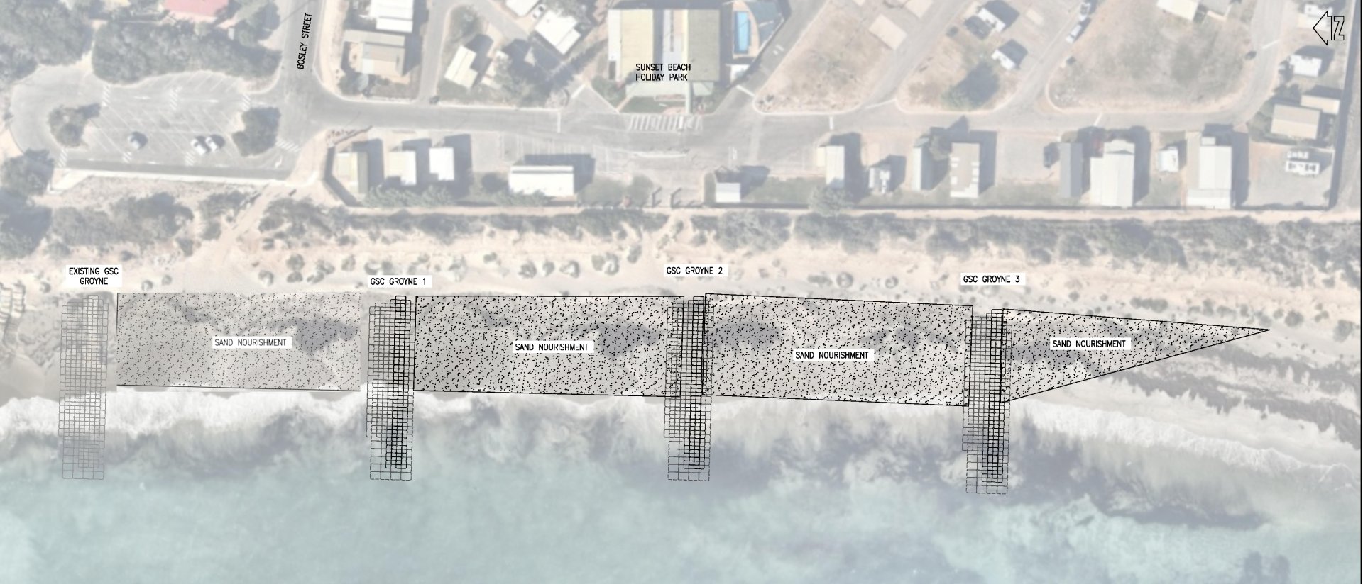 Stage Two GSC Groynes at Sunset Beach