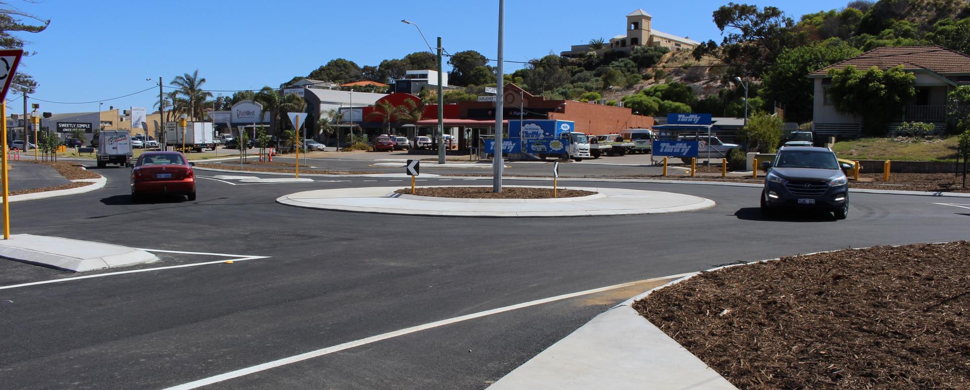 Completed Durlacher Maitland Streets Roundabout