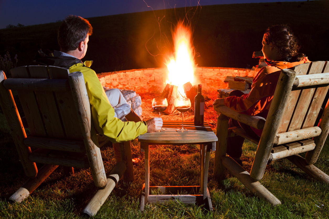 Backyard bonfire