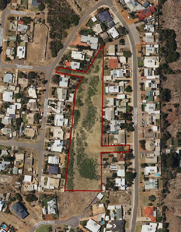 Areial map of the Hillview-Seacrest Reserve