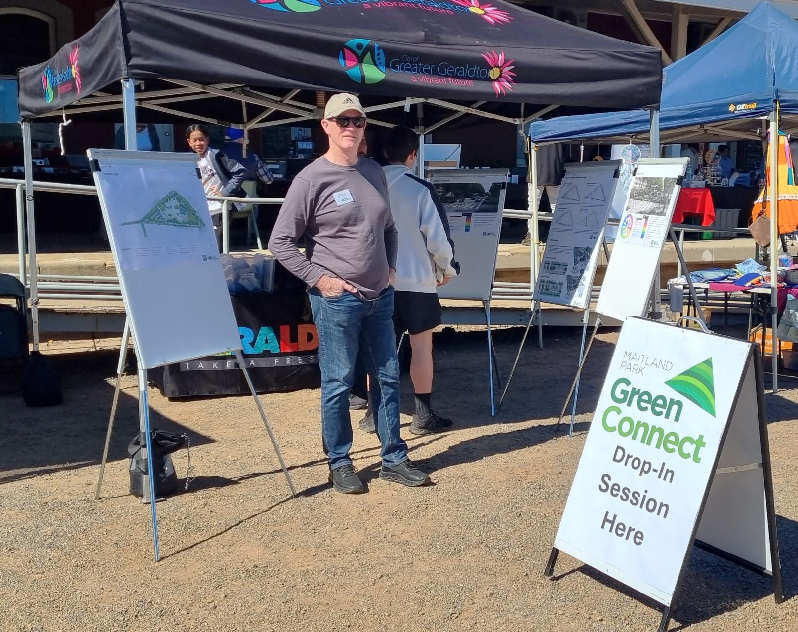Maitland Park Green Connect Concept Design Pop-Up Booth