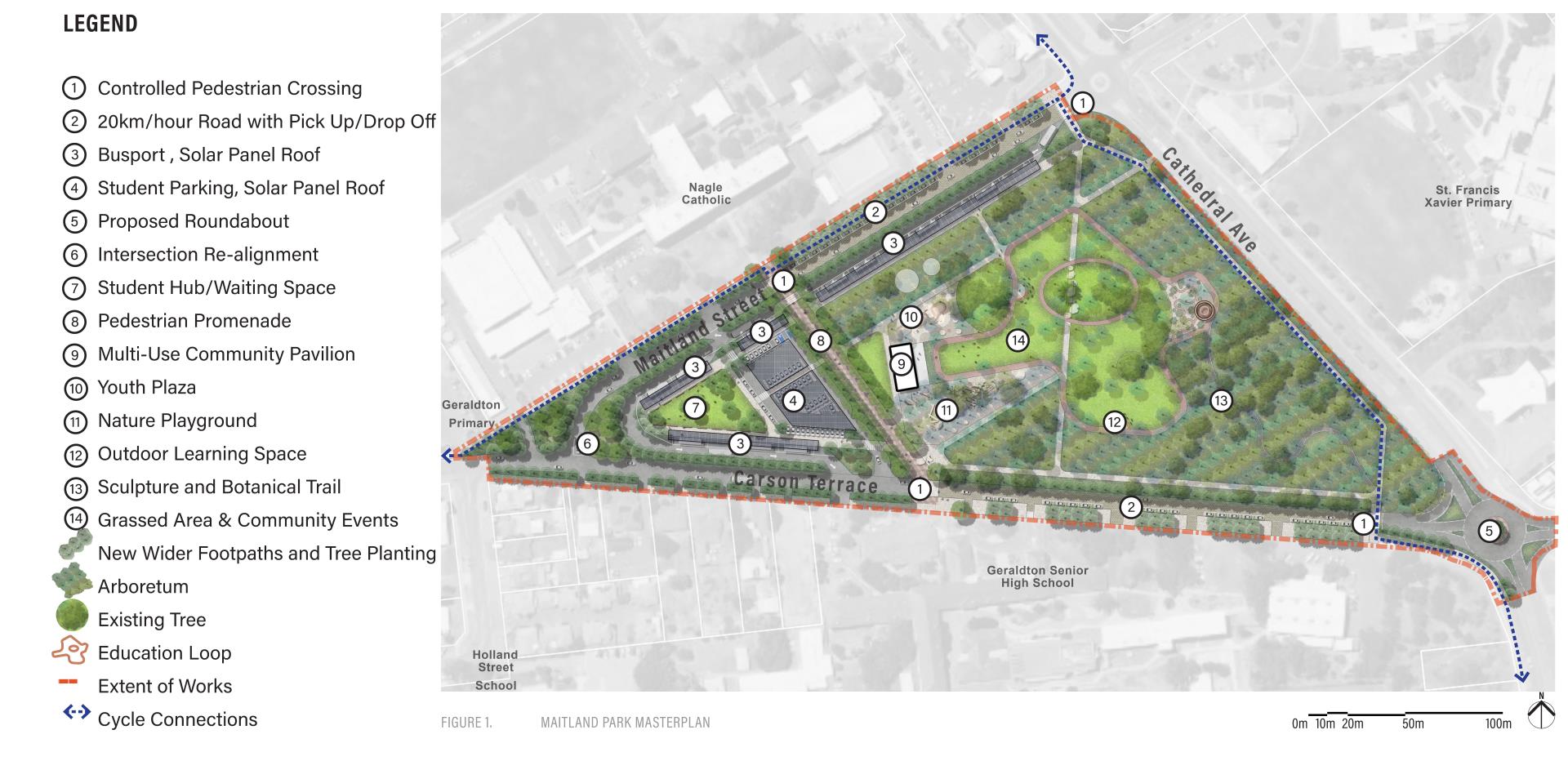 Maitland Park Trasnport Hub Concept Masterplan Plan