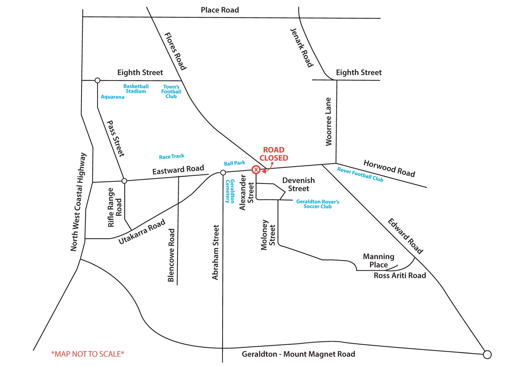 Map of Road Closure
