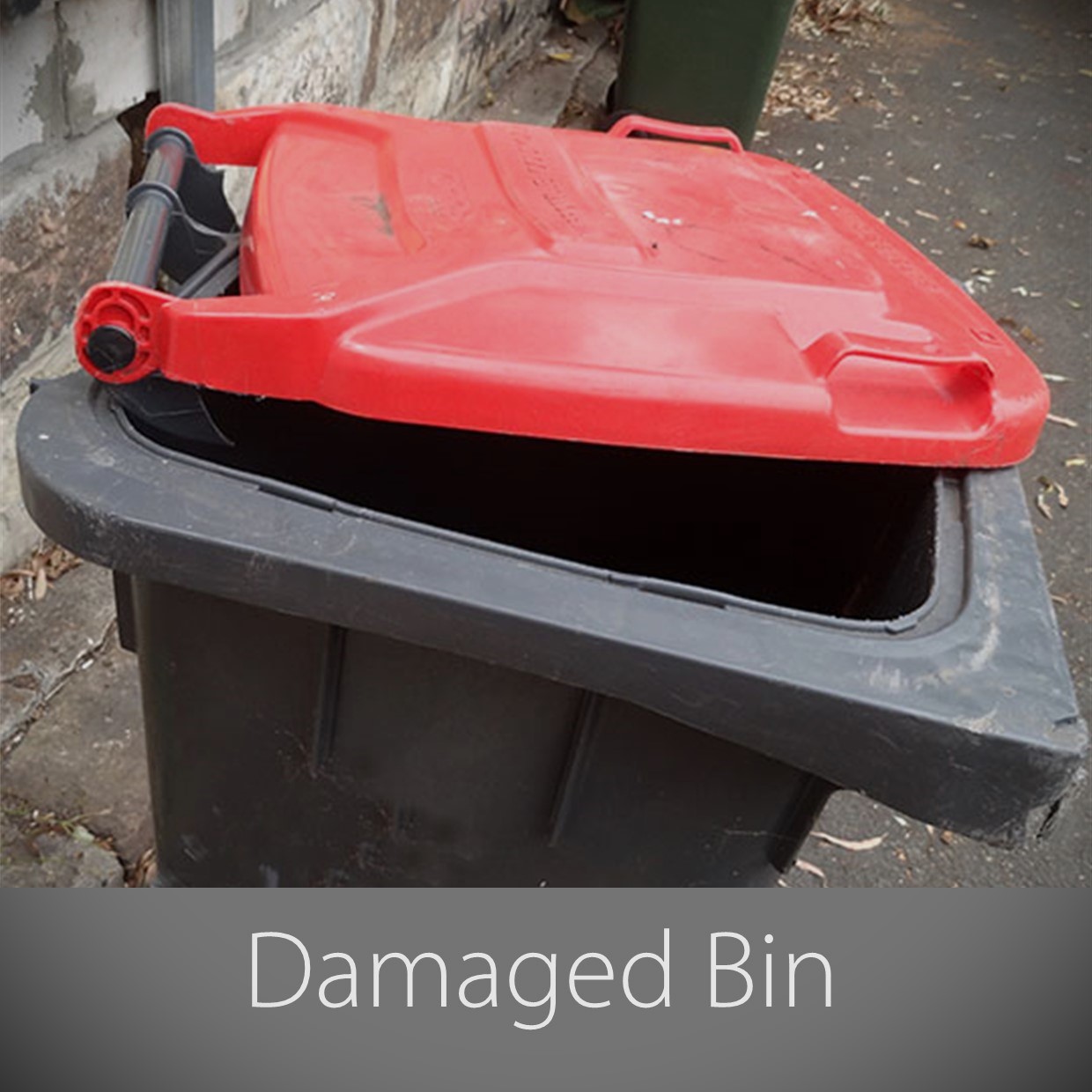 damaged bin