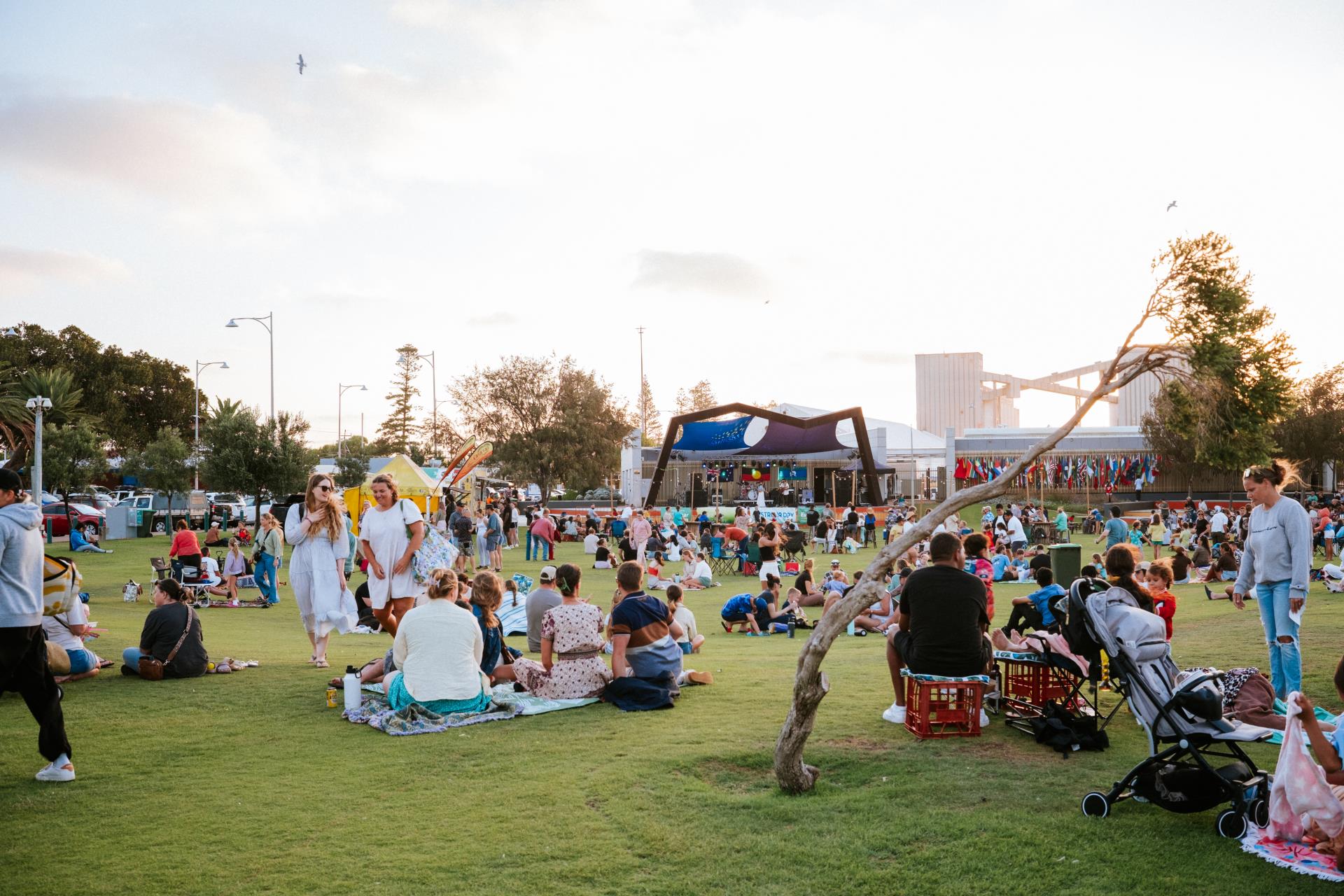 Australia day on the Foreshore