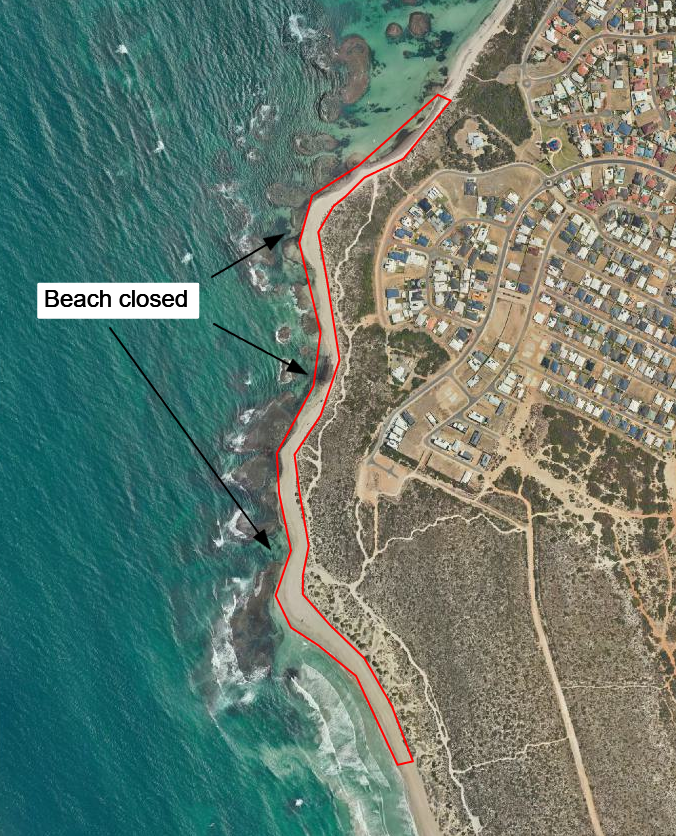 Glenfield Beach closure