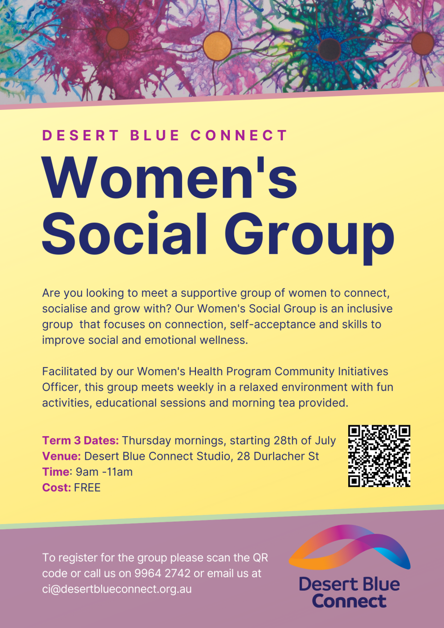 Women's social group flyer