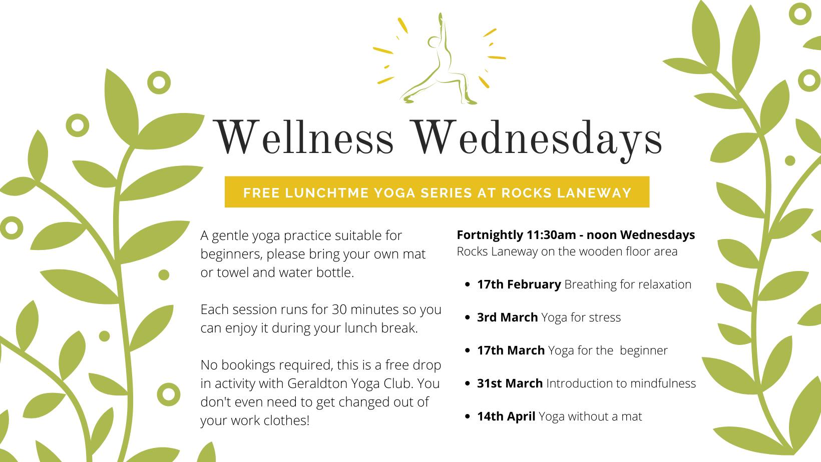 Wellness Wednesday flyer