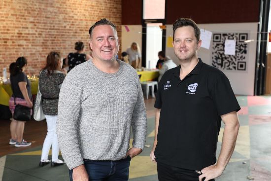 City of Greater Geraldton Mayor Shane Van Styn pictured with David Bowman-Bright from The Geraldton Project.