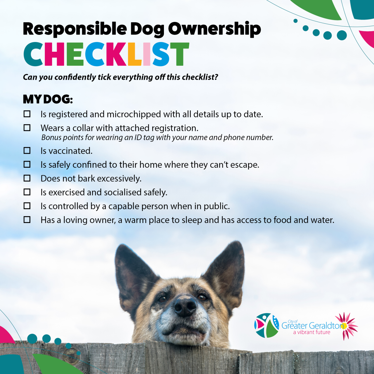 Responsible Dog Ownership Geraldton