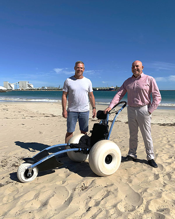 Beach access wheelchar