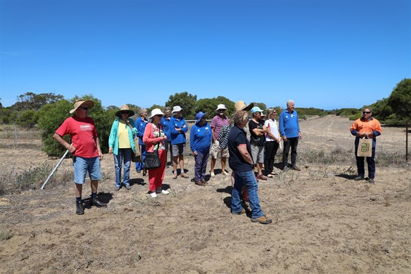 Community Nursery Open Day - Volunteers inspect the new paddock