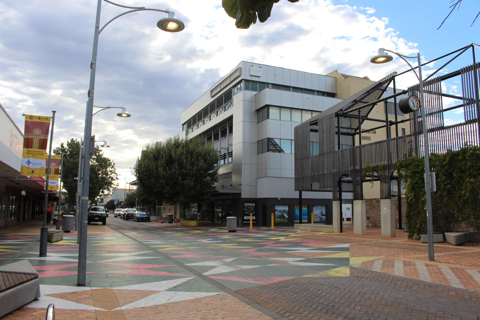 Marine Terrace lights up