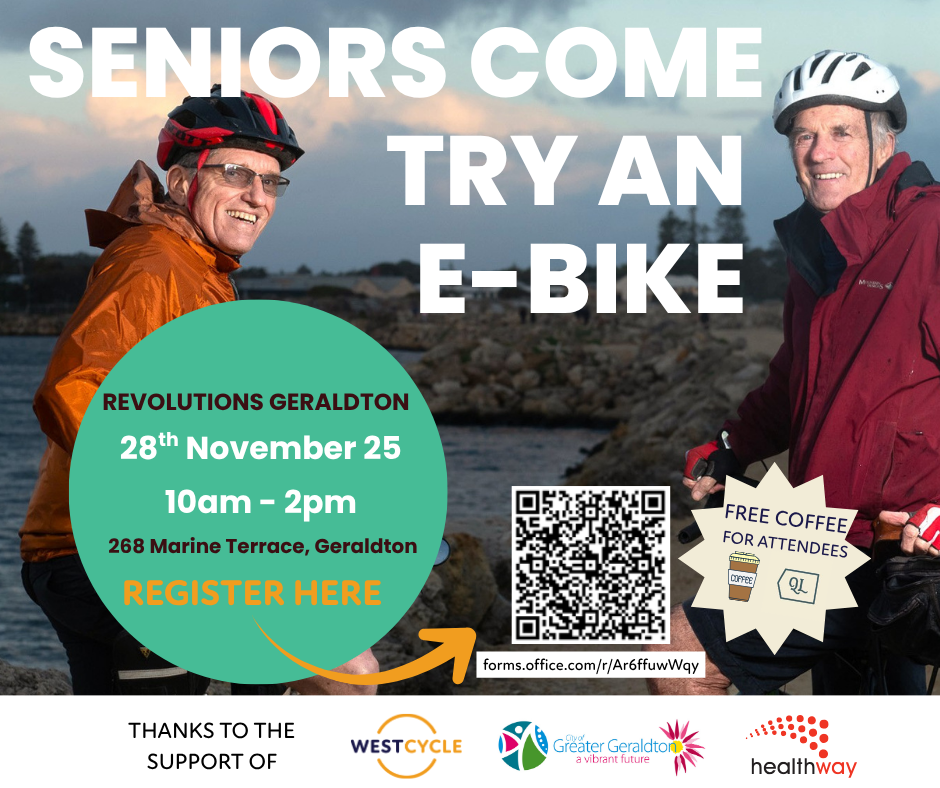 Seniors come try an e-bike