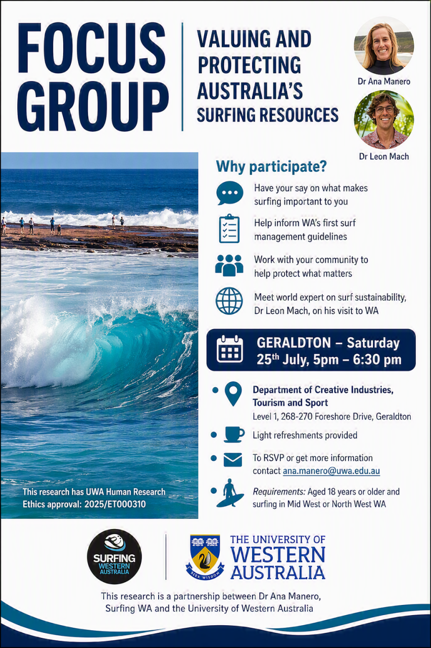 Focus Group - Valuing and protecting Australia's surfing resources