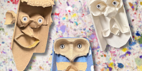 Egg Carton Faces