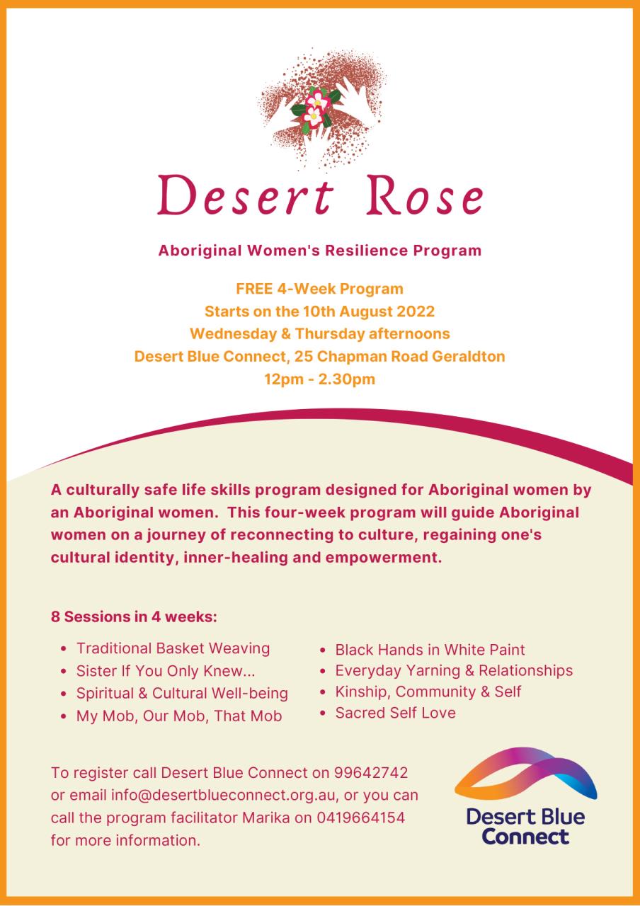 Desert Rose - Aboriginal Women's Resilience Program