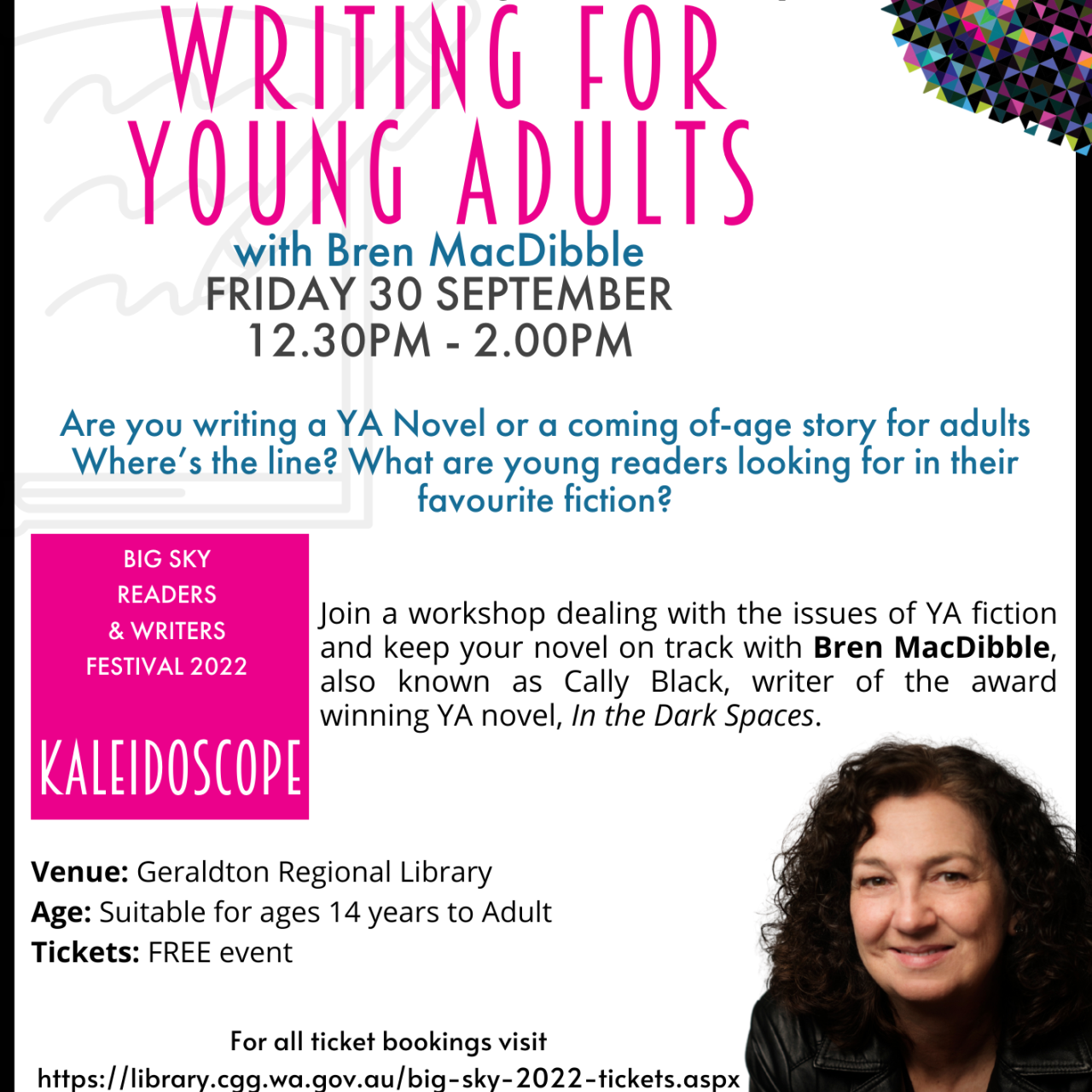 Writing For Young Adults workshop - School Holiday Activity