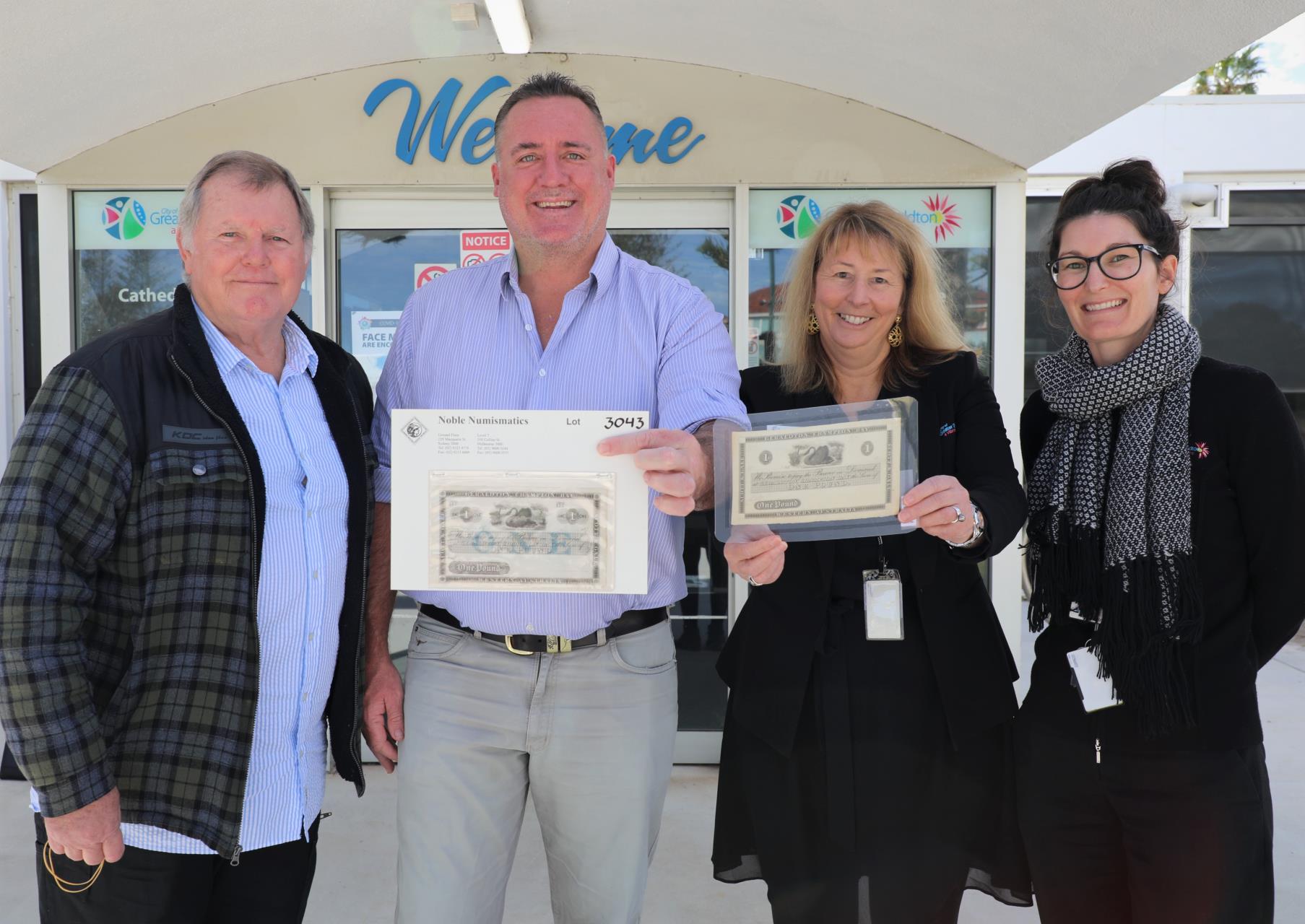 Geraldton’s Heritage Collection welcomes historic One Pound Trader’s Note